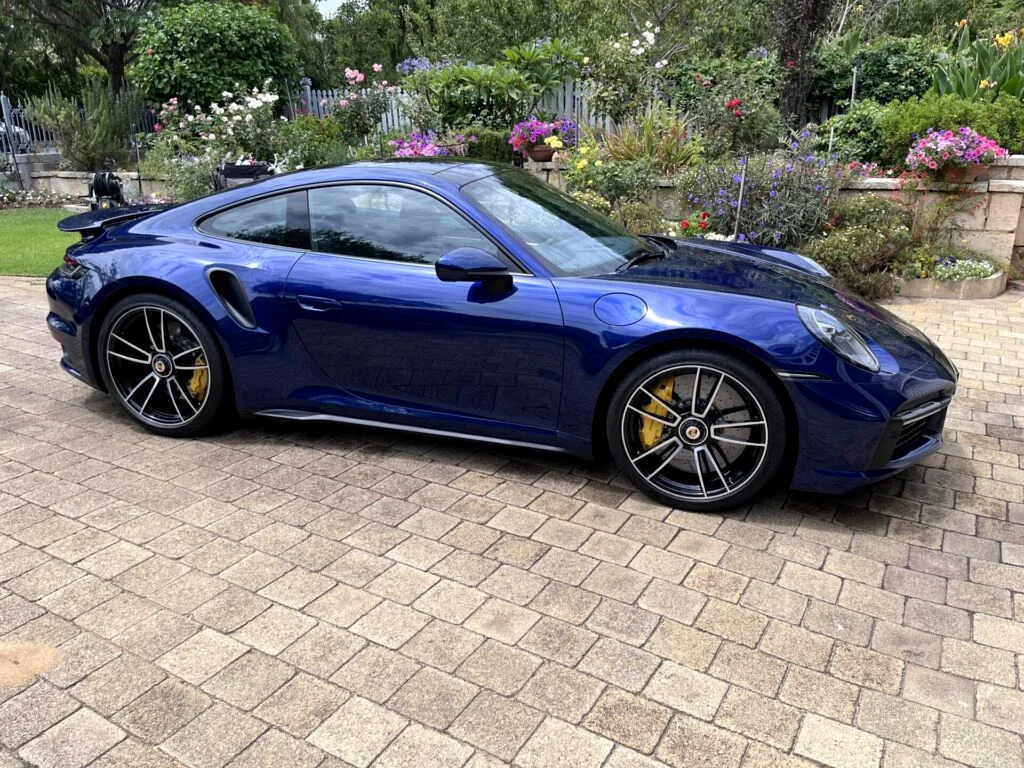 Blue Porsche detailed by Carsmetic Detailing